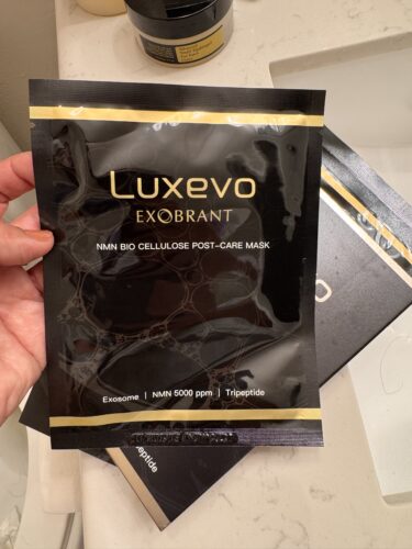 Luxevo Exobrant NMN Bio Cellulose NAD+ mask Exosome 5pcs photo review