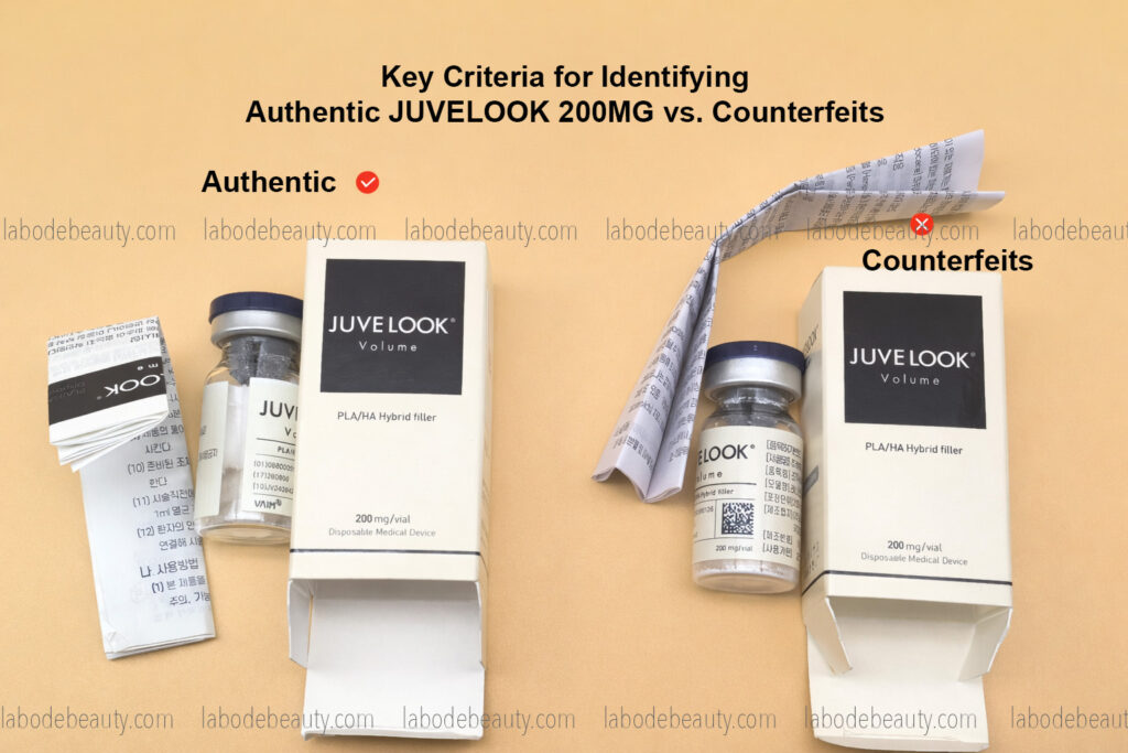 juvelook 200mg fake real comparsion
